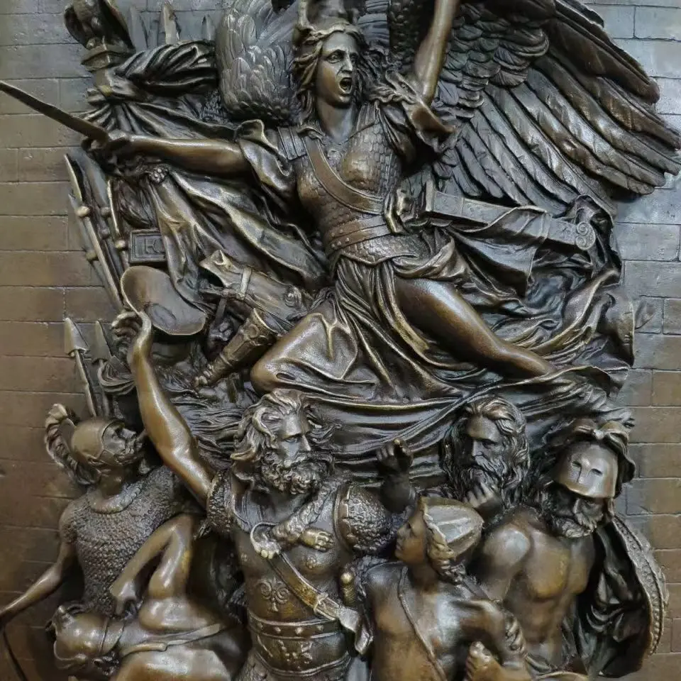 Marseillaise Relief Statue Bronze Famous French Revolution Sculpture Art Home Decoration Collectible Figurine