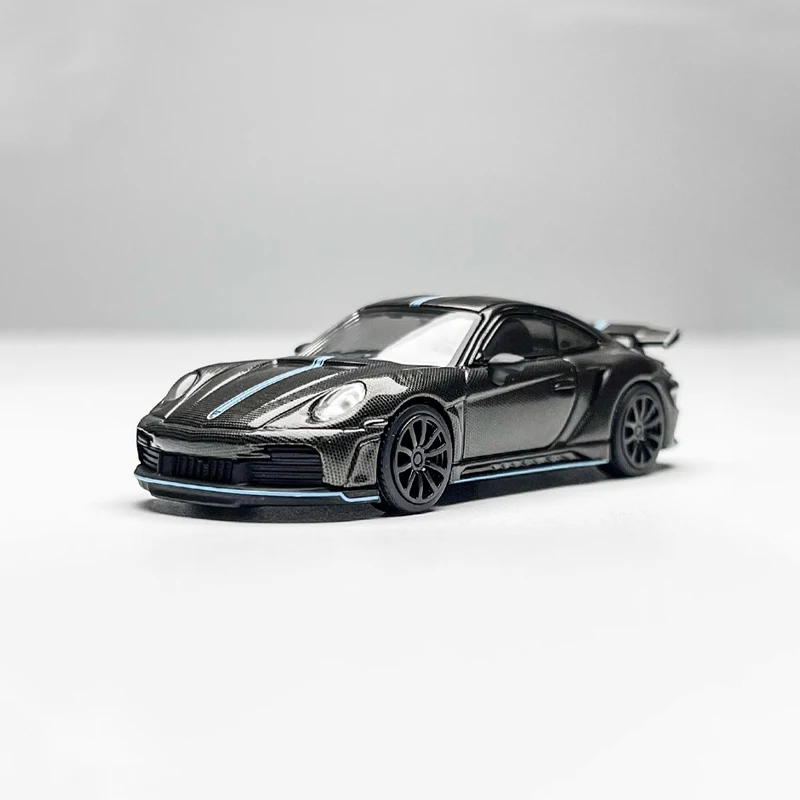 Diecast original escala 1:64 stinger 992 gtr liga modelo simulação decoração hobbies lembranças presentes coleção exibição estática