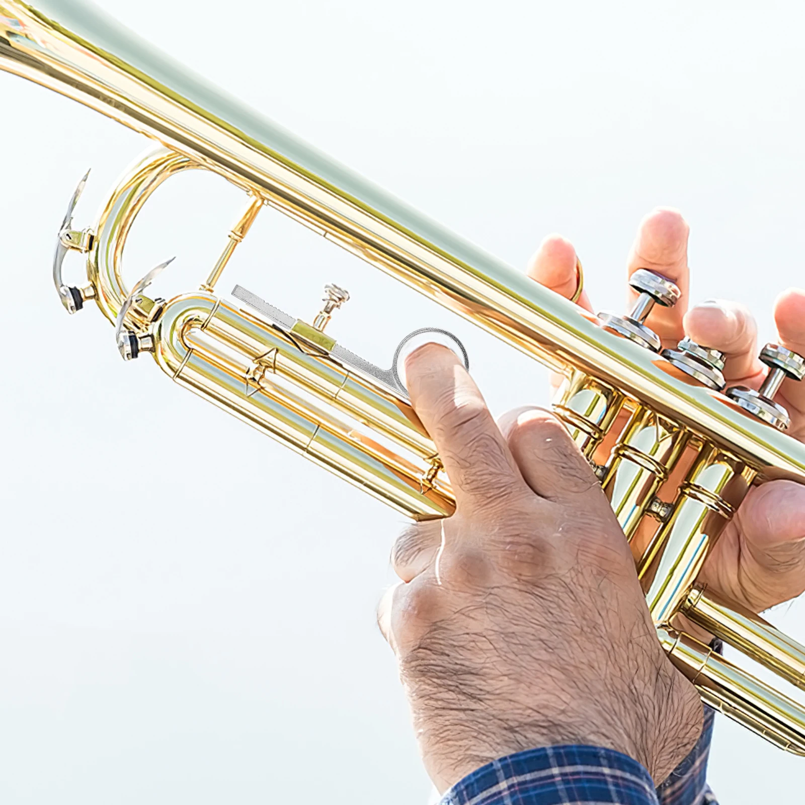 

3 set Trumpet Slide Finger Ring Metal Valve Pull For School Band Jazz Practice Universal Fit Trumpet Accessories Instrument