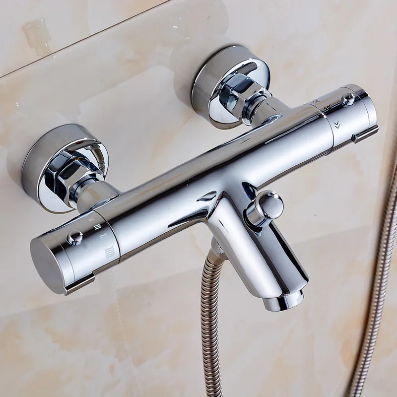 

Bathtub thermostatic shower shower set All copper temperature control faucet body