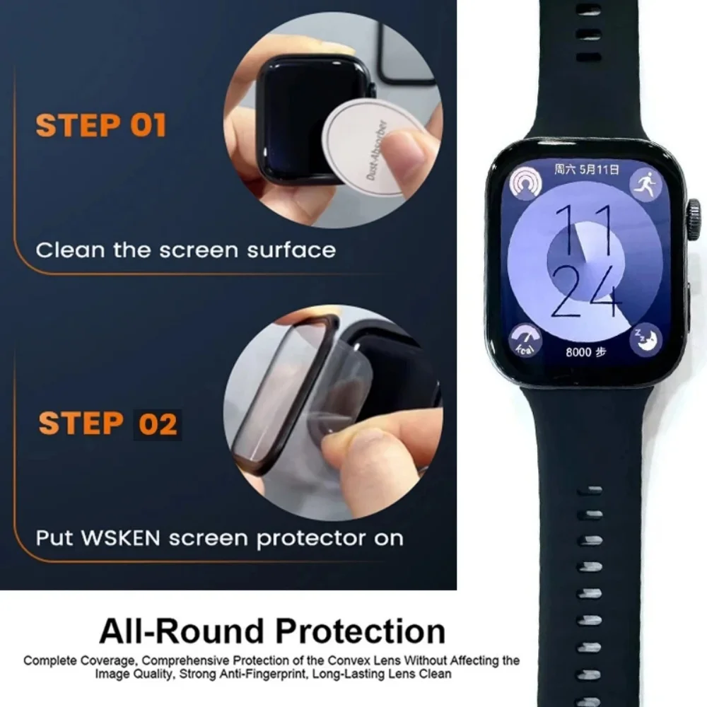 Vidrio templado para Huawei Watch Fit 3 Protector de pantalla película Smartwatch Protector de pantalla antiarañazos para Huawei Watch Fit 3