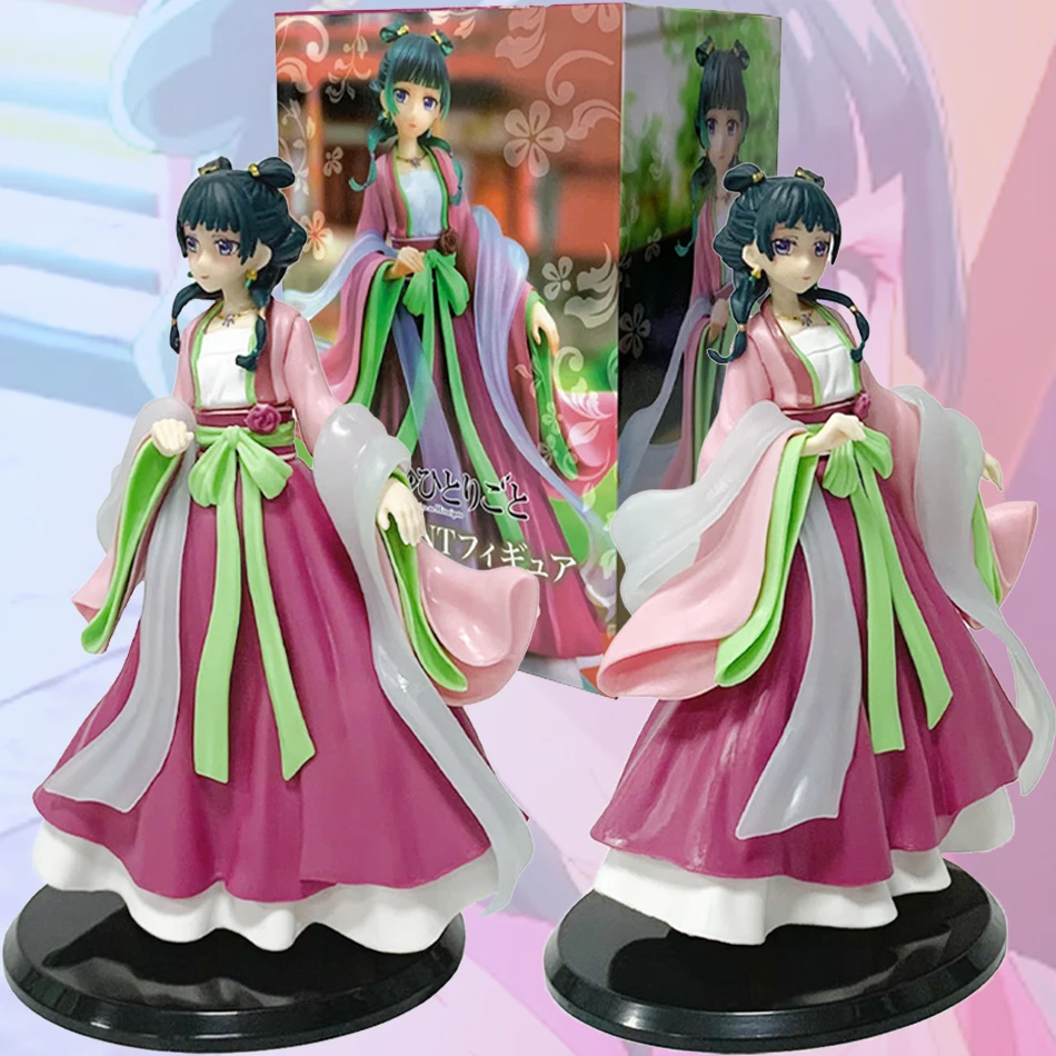 Anime Maomao Figure in Red Dress PVC Action Model Cute Desktop Ornament Collectible Maomao Figurine Toy Gift for Fans