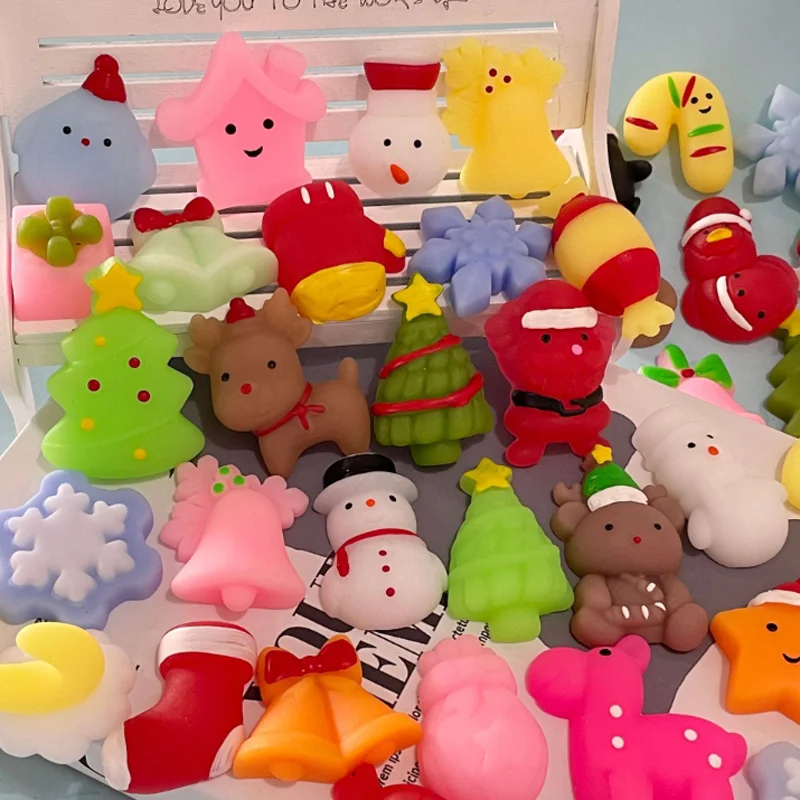 Christmas Pinch Stress Relief Toy Santa Claus Festival Pinch Music Animal Stress Relieving Cute Toy Christmas Tree