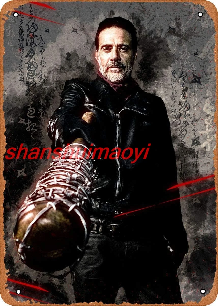 Negan Art Movies 8 X 12 Inches - Vintage Metal Tin Sign For Home Bar Pub Garage Decor Gifts SGH