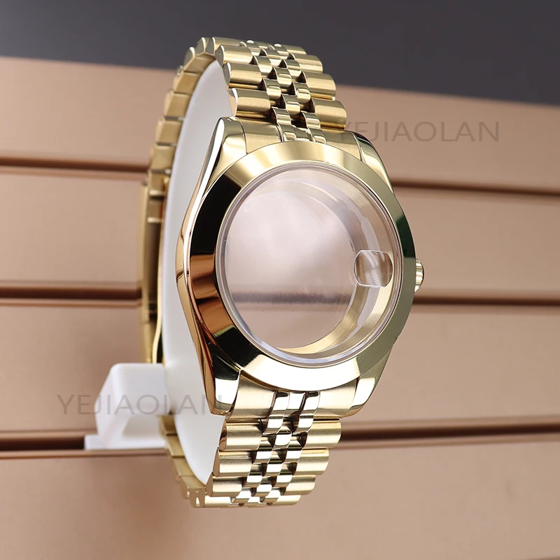36mm 40mm Gold Watch Case 316L Steel Jubilee Bracelet Sapphire Crystal For Seiko NH35 NH36 NH34/38 Miyota 8215 Movement Explorer