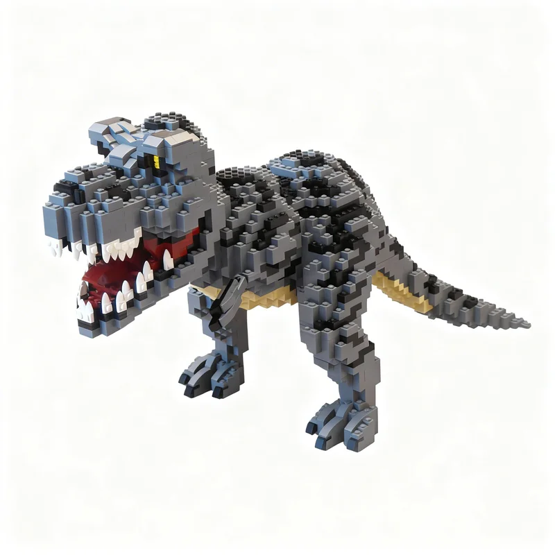 2656pcs MOC T-Rex Dinosaur Sculpture Creator Creator Expert Model Building Blocks Construction Toy Christmas Gift DIY Display