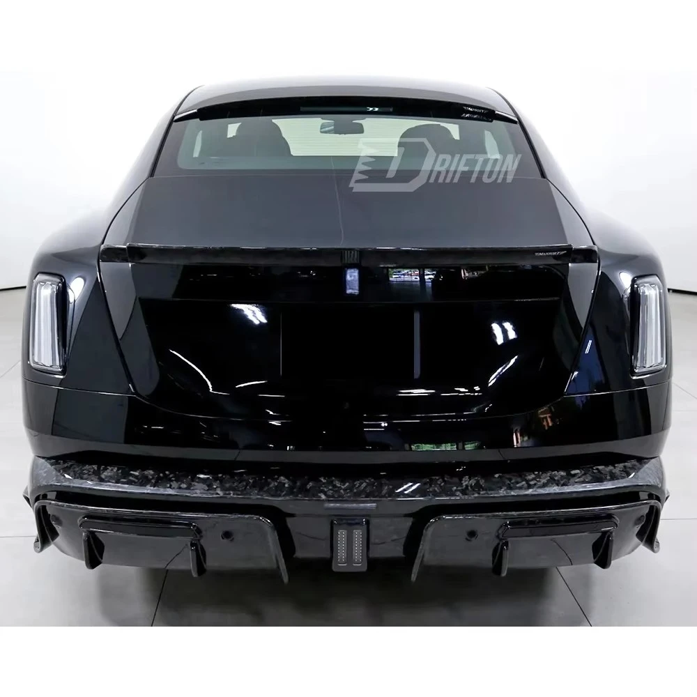 RR MSY Style Dry Carbon Fiber Spectre Rear Wing for Rolls Royce Spectre Trunk Spoiler