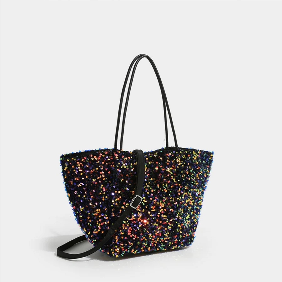 

Luxury Sequin Bead Tote Bag Glitter Women Daily Shopping Bag Large Capacity Shoulder Crossbody Bags Banquet Party Handbag Clutch