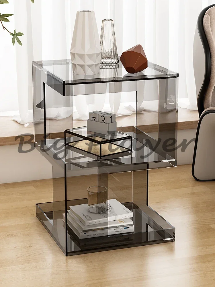طاولات ليلية بسيطة بتصميم أكريليك وطاولات نهاية الأريكة وطاولة قهوة شفافة وطاولة فاخرة متنقلة وأثاث منزلي من Chevet