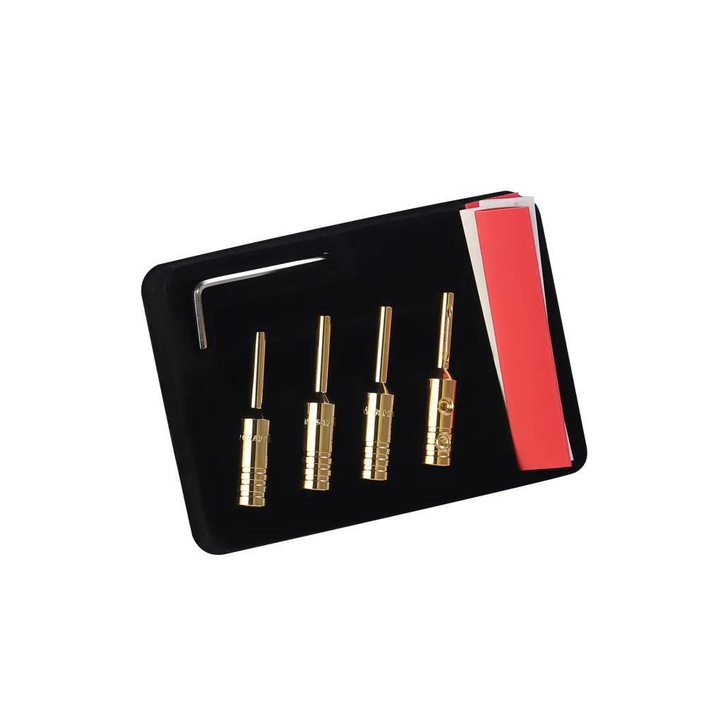 China MONOSAUDIO B80 Series Pure Purple Copper Hi-Fi Speaker Banana Plugs Audio Connectors