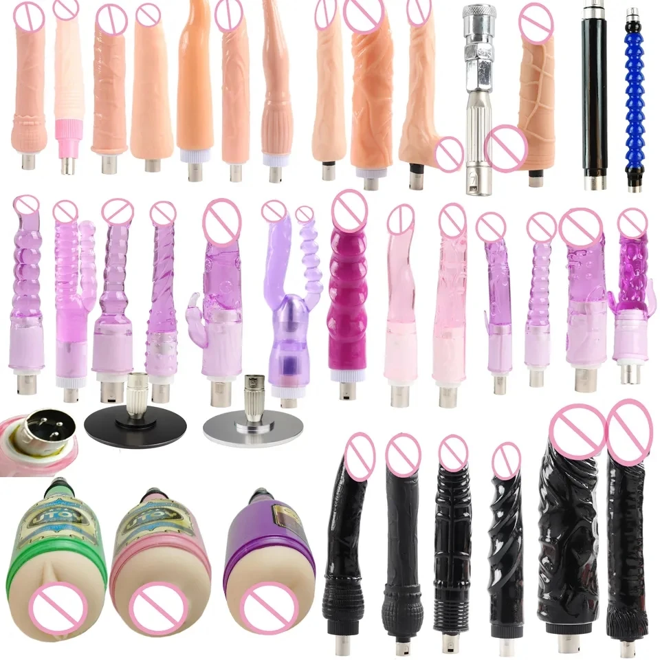 

FREDORCH Lot Types Traditional Sex Machine A2 / F2 Attachment 3XLR Attachment Dildo Suction Cup Sex Love Machine For Women Man