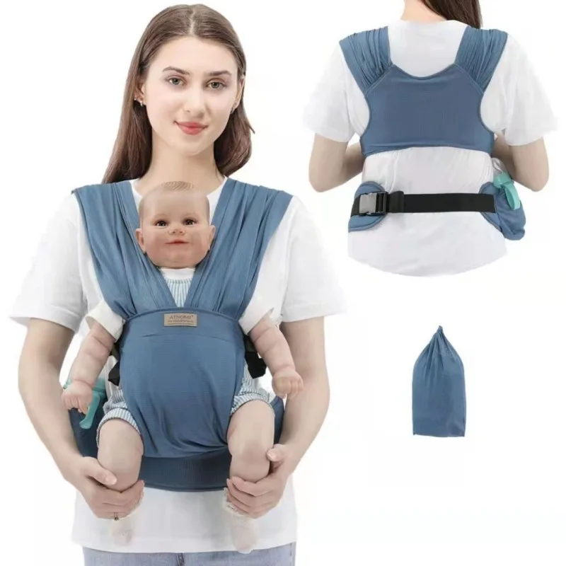 Yenidoğan için Bebe taşıyıcı Wrap Sling-bebek şartları giyen-yenidoğan şal kundak tutucu yenidoğan yürümeye başlayan bebek Sling