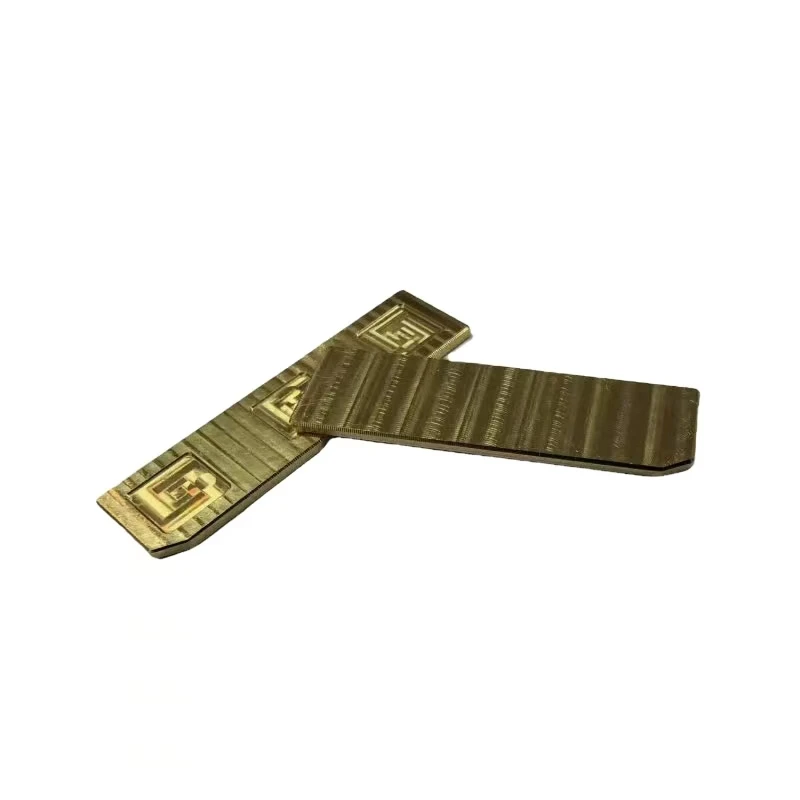 CNC machining custom brass texture processing parts High-precision brass texture decorative processing strips