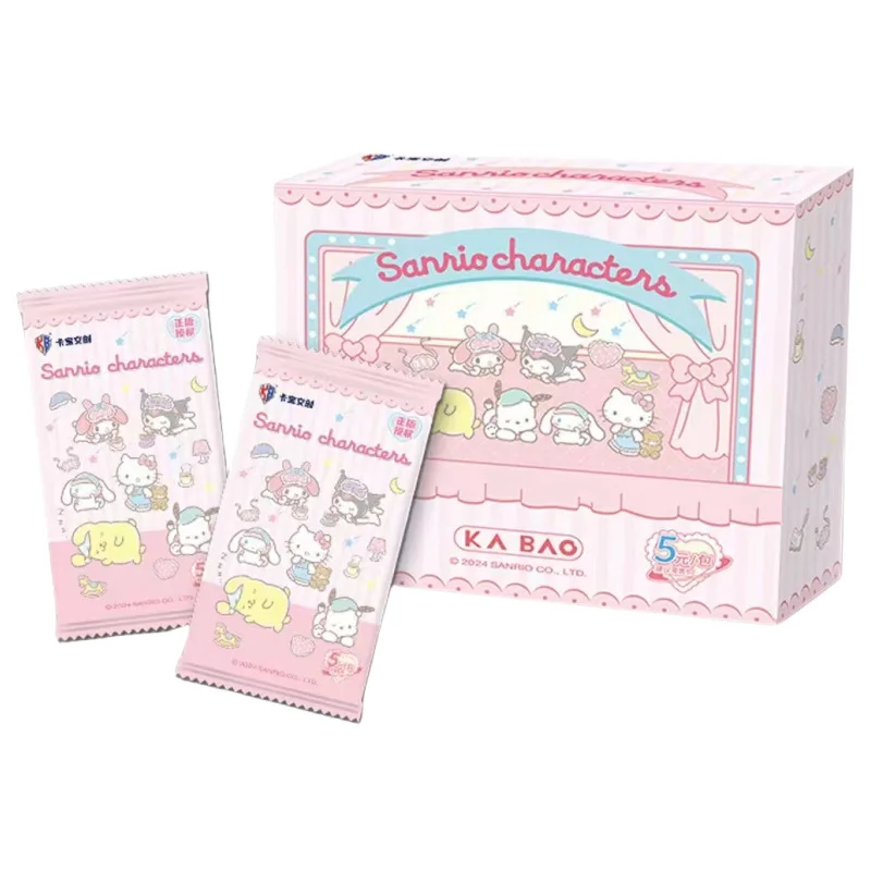 3Style New In Original Box Card Children Gift Sanrio Cute Anime Genuine Authorization Party Plan Characters Kuromi Kitty Melody