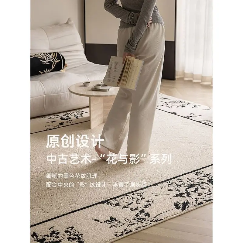 سجادة غرفة المعيشة، سجادة أريكة منزلية فاخرة وخفيفة ومضادة للحشف