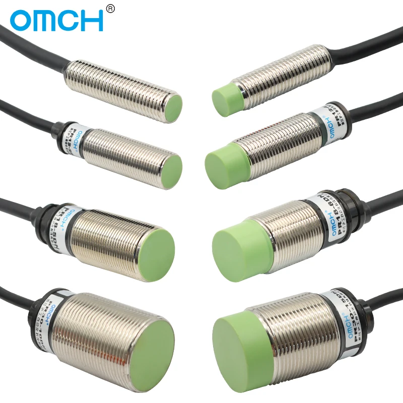 OMCH Autonics نوع الاستقرائي القرب التبديل الاستشعار PR08 12 18 30 مللي متر كشف المسافة 1.5/2 2/4 5/8 10/15 مللي متر PNP NPN NO NC