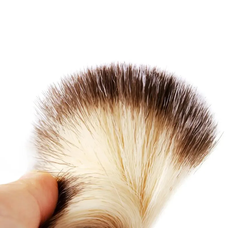 فرشاة حلاقة اللحية الخشبية الناعمة المصنوعة من النايلون للرجال