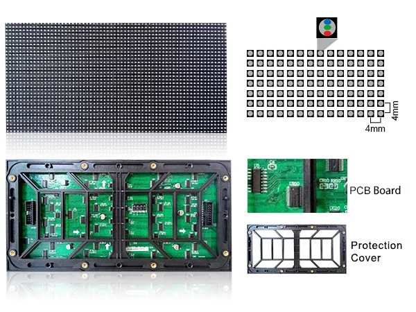 Outdoor P5 smd LED Display Module 1 / 8Scan