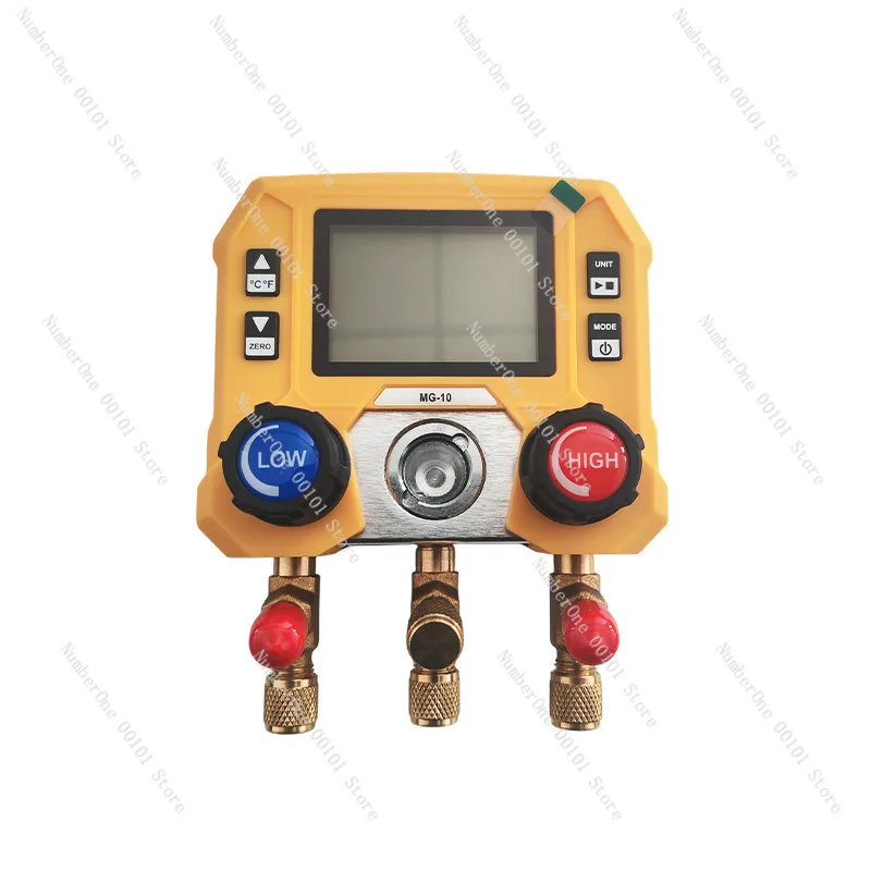 Automotive air conditioner fluoride maintenance tools refrigerant snow high-precision digital pressure gauge set wholesale
