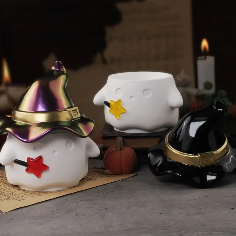 

Halloween Halloween Ghost Mold Ghost Detachable Candlestick Silicone DIY Epoxy Resin Festival Decoration Gypsum Silicone Mold