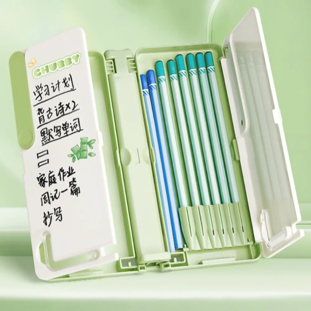 Book Holder Lifting Landing Book Stand Writing Pad Pencil Box Student Pencil Case Double-layer Portable Reading Bookshelf Office