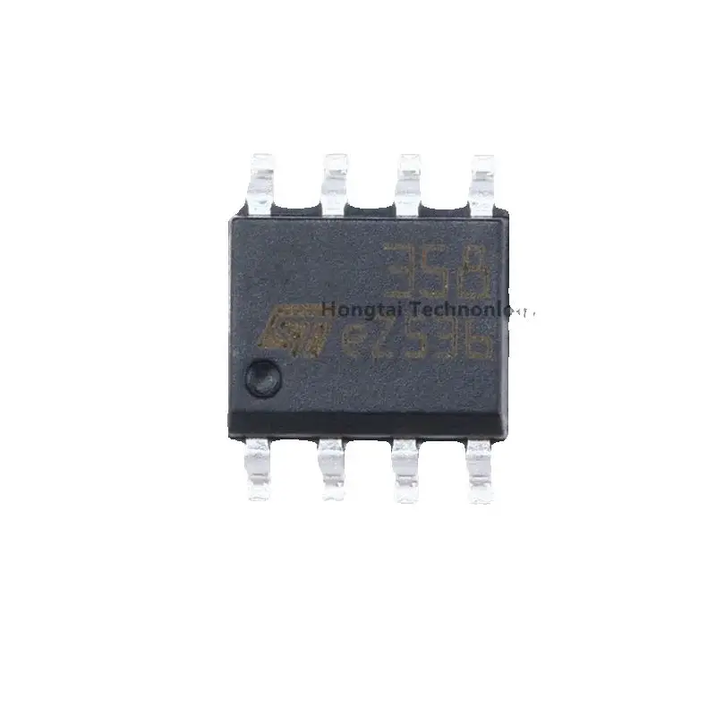 Chip IC Amplifier Operasional Ganda Daya Rendah SOIC-8 LM358DT Asli Baru