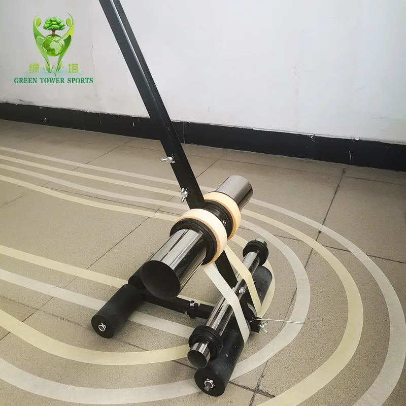 High Efficiency Plastic Runway Marking Taping Machine Stadium Scribing Equipment Tape Scribing Machine