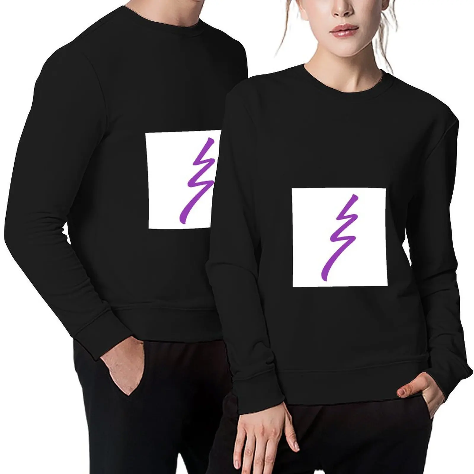 

Usui Reiki Raku (Grounding) Symbol - Purple Pullover men's clothing men's winter sweater tracksuit men sweatshirt
