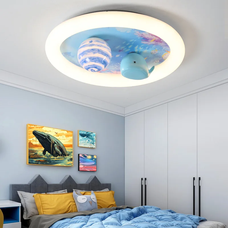 

Modern Minimalist Creative Cartoon Unicorn LED Ceiling Light Bedroom Room Children's Room Decorative Lighting Fixture
