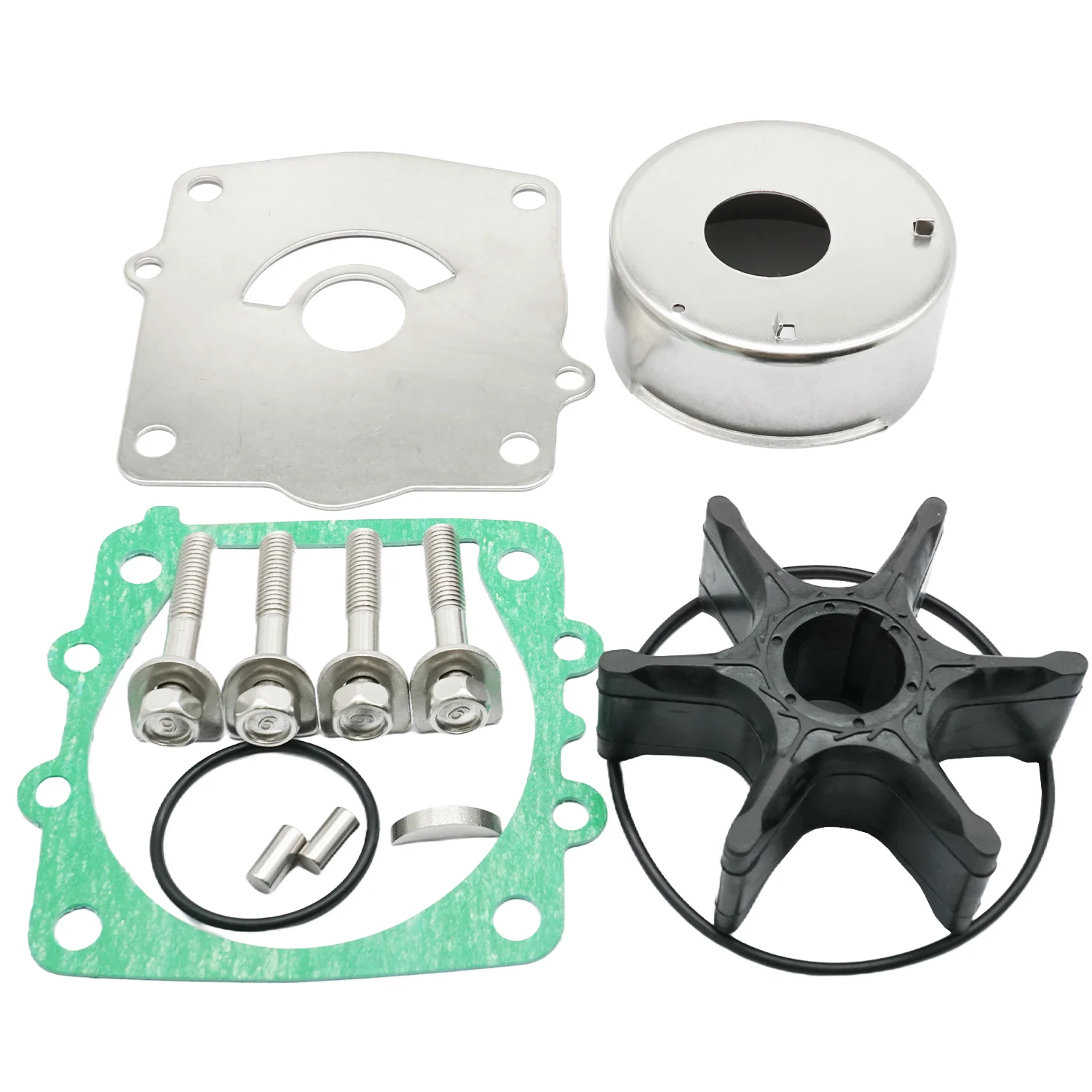 

Water Pump Impeller Repair Service Kit for Yamaha Marine 150 175 200 225 250 300 HP Outboard Engines 61A-W0078-01 61A-W0078-A3