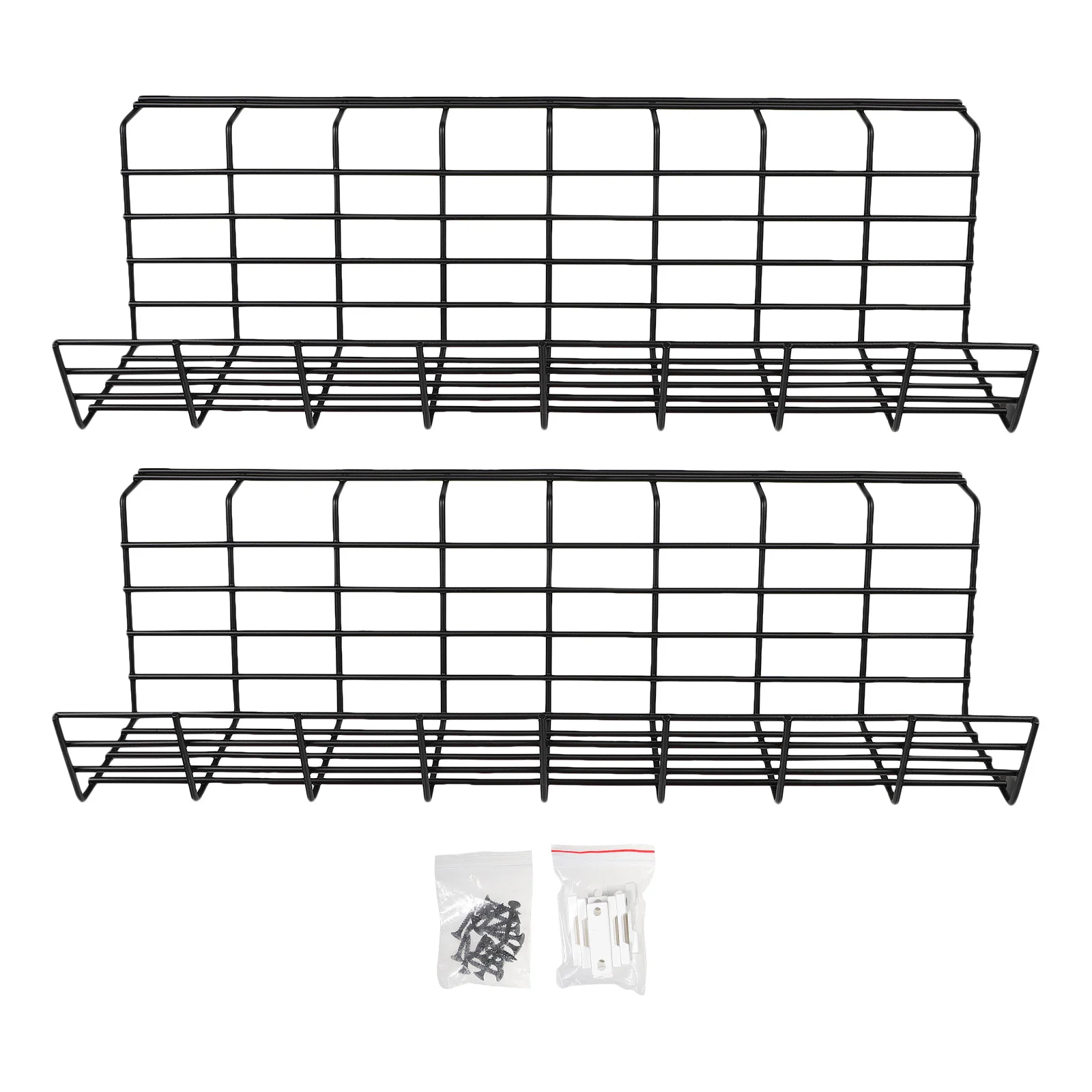 2 قطعة تحت المكتب كابل التصحيح مجلس الرف مادة الحديد القوية الحبل المنظم المدمجة كابل تخزين الحبل المنظم