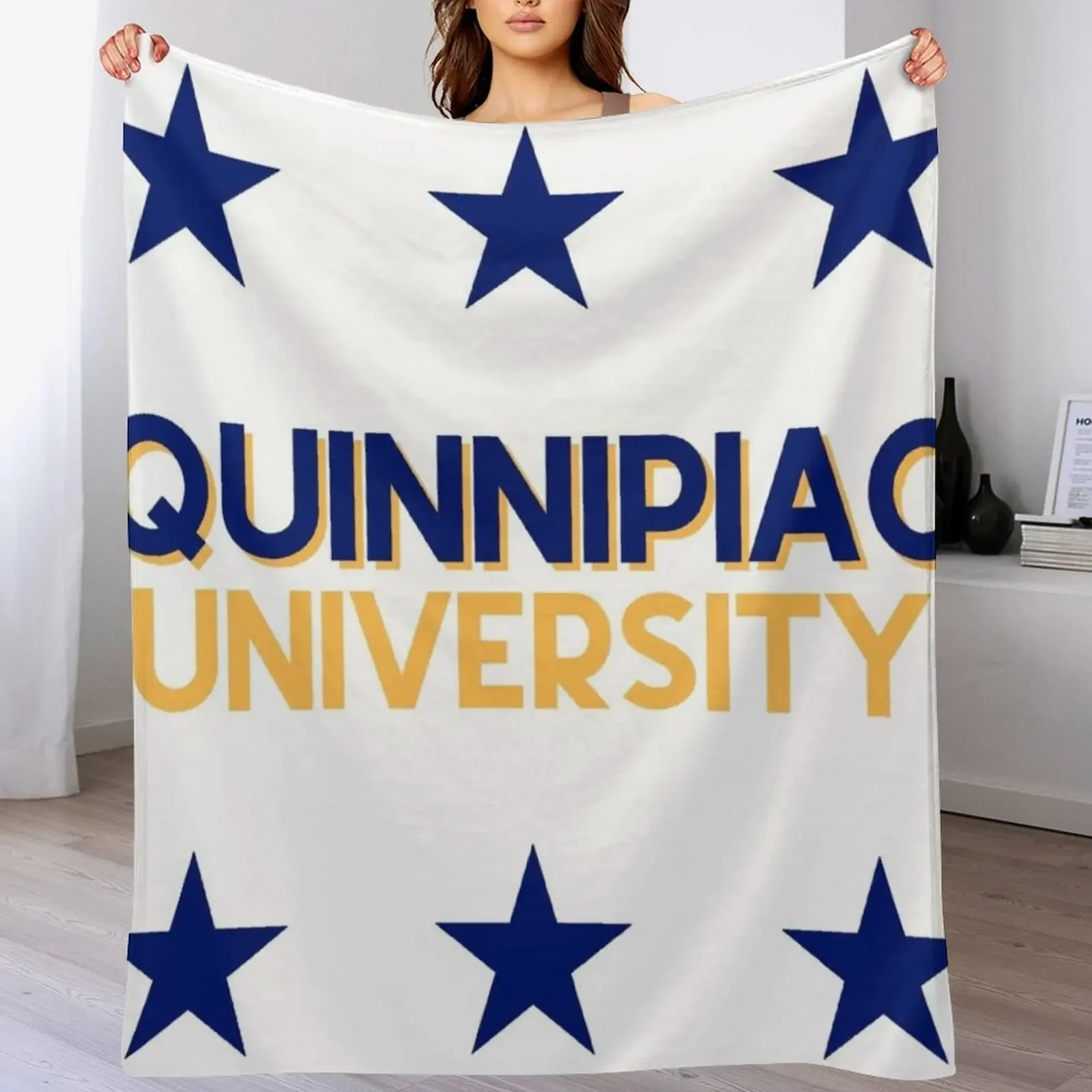 

Quinnipiac University Throw Blanket Blankets For Baby Decorative Beds Quilt Plush Blankets