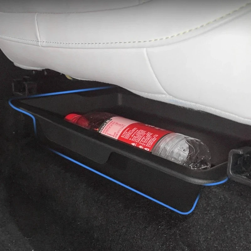 For Xpeng G6 2025 Car Under Seat Storage Box Organizer Front Passenger Lower Consoles Storage Box Drawer Tiyding Organizer Case