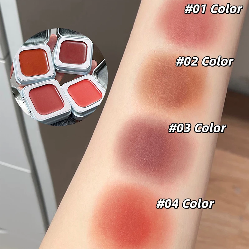 قيمة فنية لون واحد ماتي لوحة أحمر الخدود أحمر الخدود كريم كونتور ماكياج طبيعي الخد تينت سطع الوجه أحمر الخدود مستحضرات التجميل الكورية