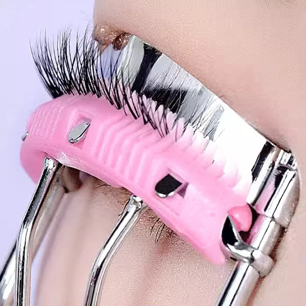 Stainless Eyelash Clamp Comb Curl Lady Professional Eyelash Curler with Comb Tweezers Curling Natural Novice Eyelid Makeup Tools