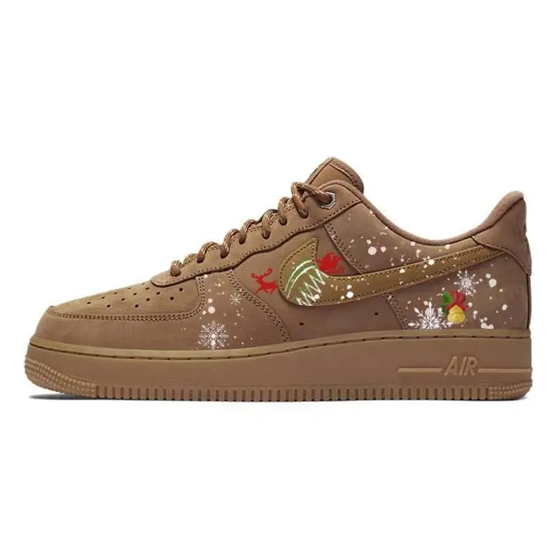 

[Custom Christmas bell ringing]Nike Air Force 1 Christmas Bell Festive Atmosphere Vintage Low-Top Skateboard Shoes Unisex Whe