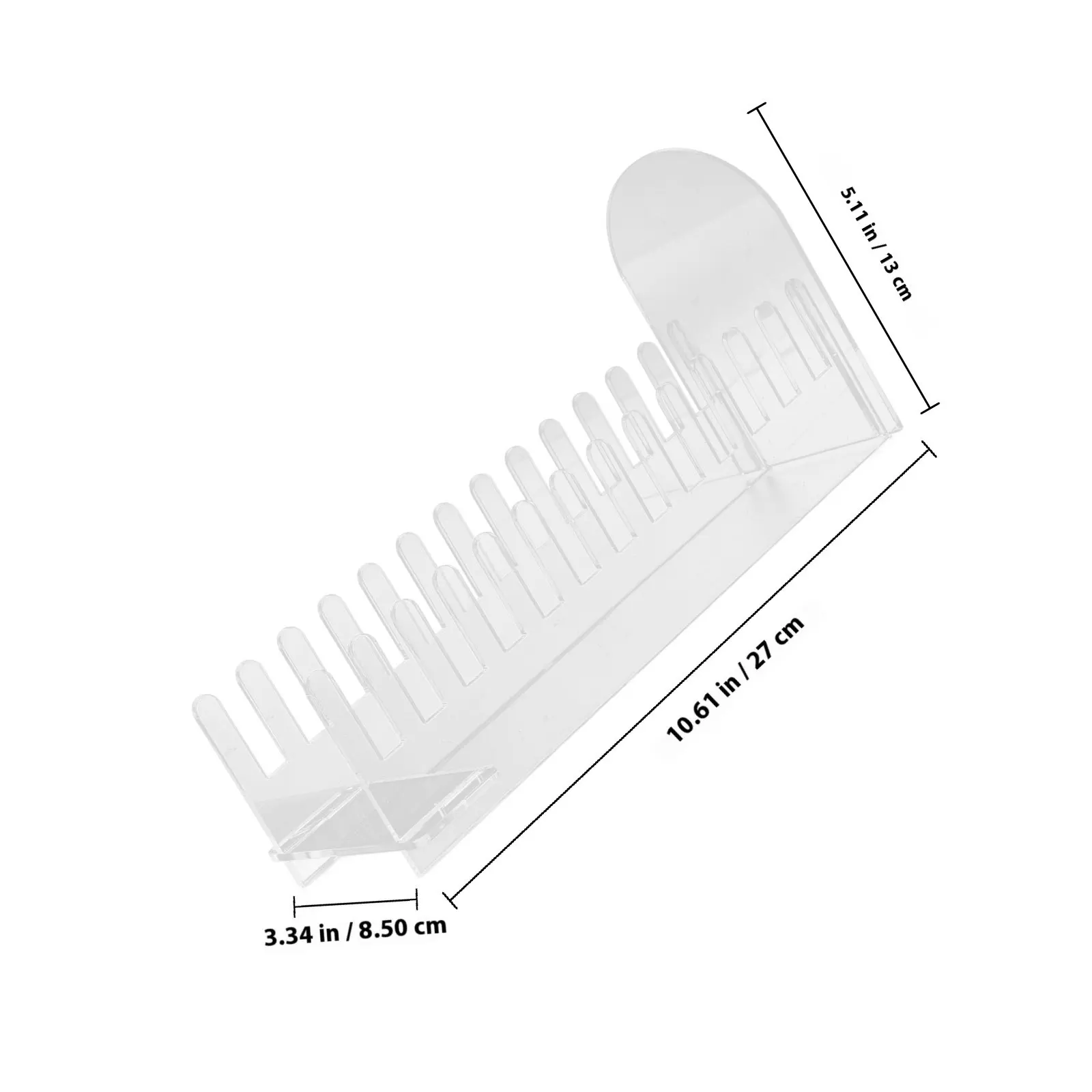 Clear Acrylic Greeting Card Display Stand Multi-Slot Organizer Desktop Holder Retail Display Postcard Card Rack for Vendors