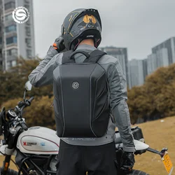 Stern Feld Ritter multifunktion ale Motorrad fahren im Freien Rucksack Helm Tasche PVC Harts chale Anti-Kollision wasserdichtes Design