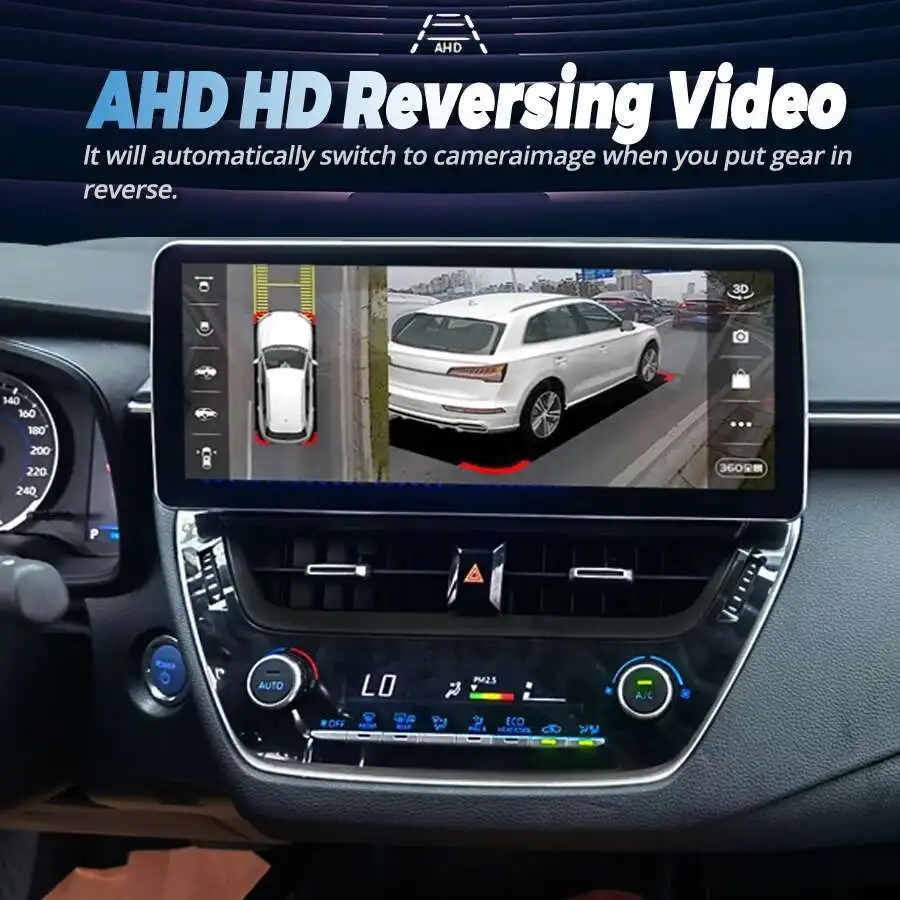 لتويوتا كورولا 2019 2020 2021 2022 2023 E210 اللاسلكية Carplay أندرويد السيارات 4G 12.3 بوصة أندرويد 14 سيارة الوسائط المتعددة 2DIN لتحديد المواقع