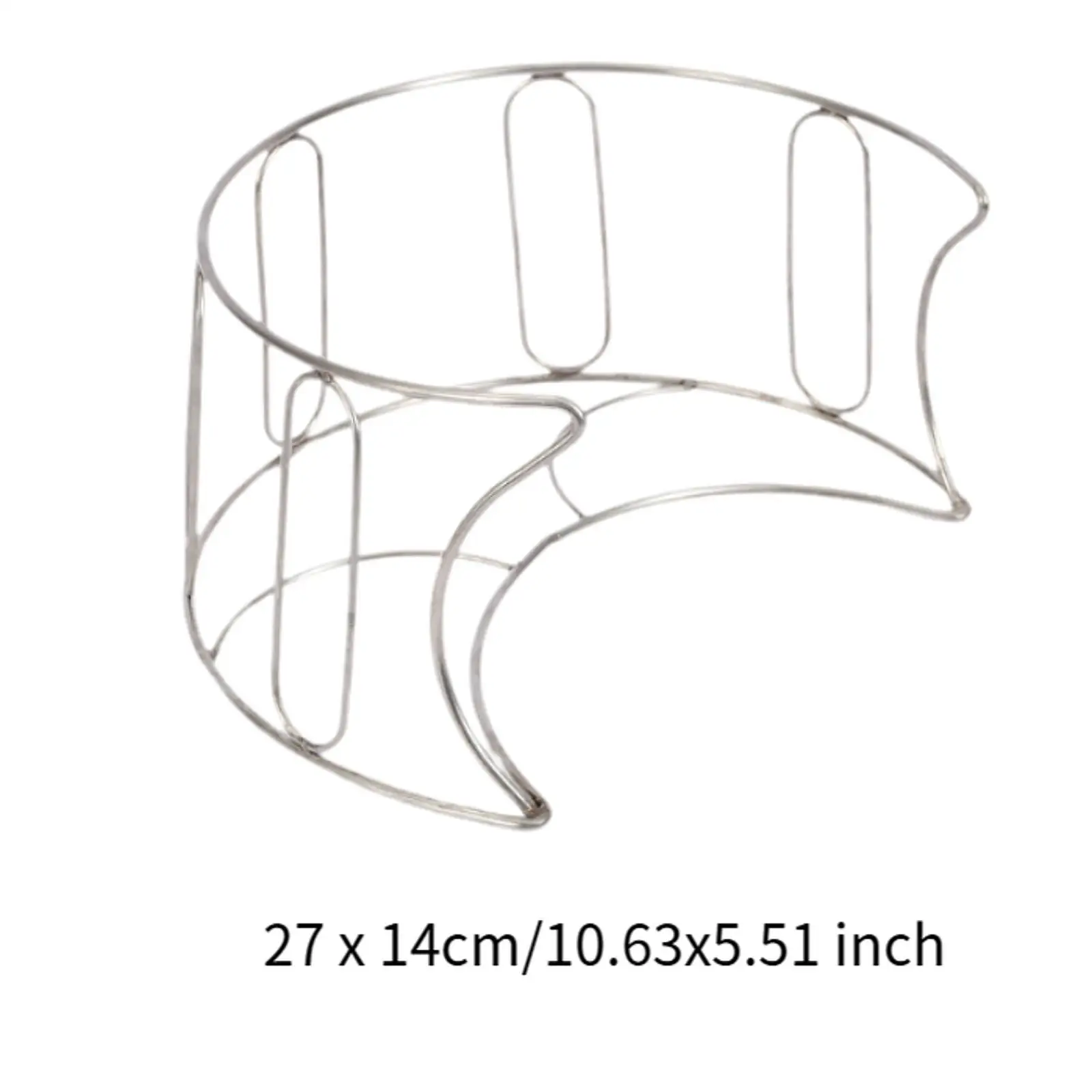 Wok Pan Support Rack Stand for Cooking Pot Storage Heatproof Metal Holder for Campfire Grill Picnic Backpacking