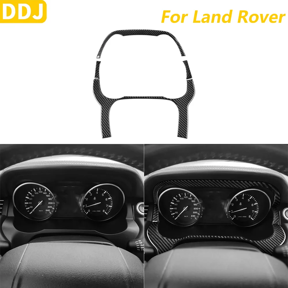 

Мягкая накладка на приборную панель из углеродного волокна для Land Rover Range Rover Evoque 2012-2015, аксессуар для интерьера, наклейка
