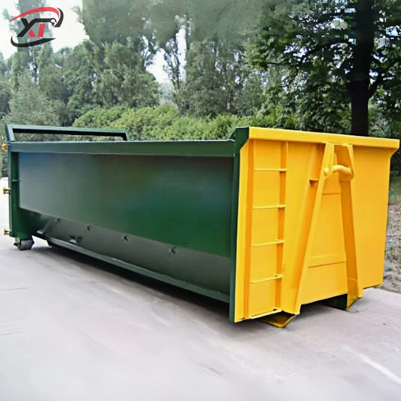 Hook Lift Container OEM Industrial Iron Drop Door Hook Type Waste Bin for Household Garbage Recycling Dumpsters for Sale