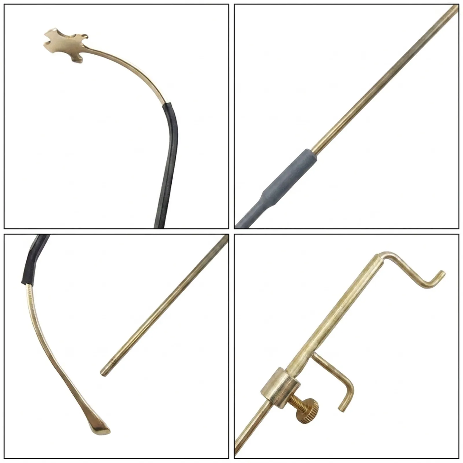 Violin Sound Post Kit 3PCS Brass Tools for Measuring Retrieving and Setting Sound Posts During Violin Repair and Setup