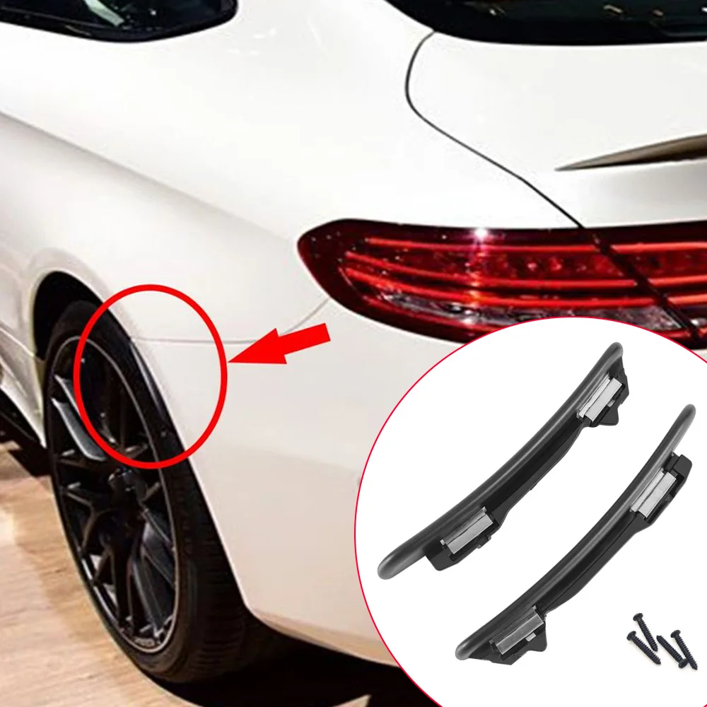

Car Rear Bumper Fender Flare Extension Wheel Eyebrow Lip for Mercedes-Benz C205 C200 C250 C300 C350 C43 C63S Coupe 2015-2020