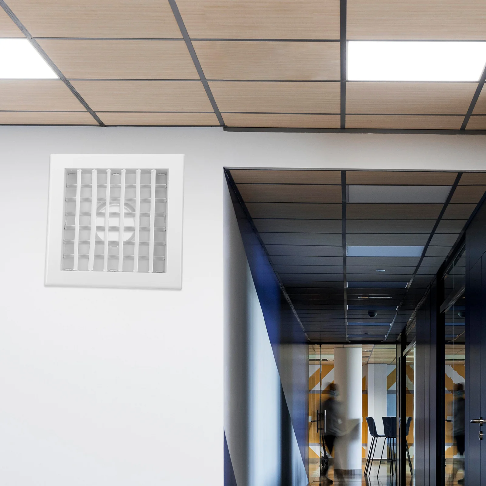 Round Air Vent Cover Plastic Rotating Central Air Conditioning Vent for Home Office Ceiling Wall Exhaust Fan Exhaust Fan Cover