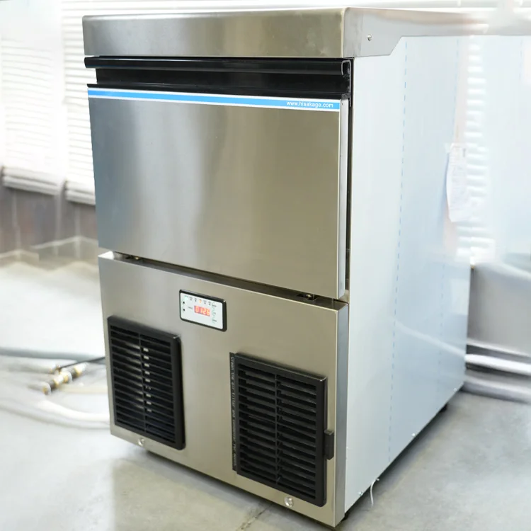 Commercial Ice Maker Machine with Digital Control Panel 32mm 23mm Ice Tube Maker for Professional Beverage Shop Bar Hotel