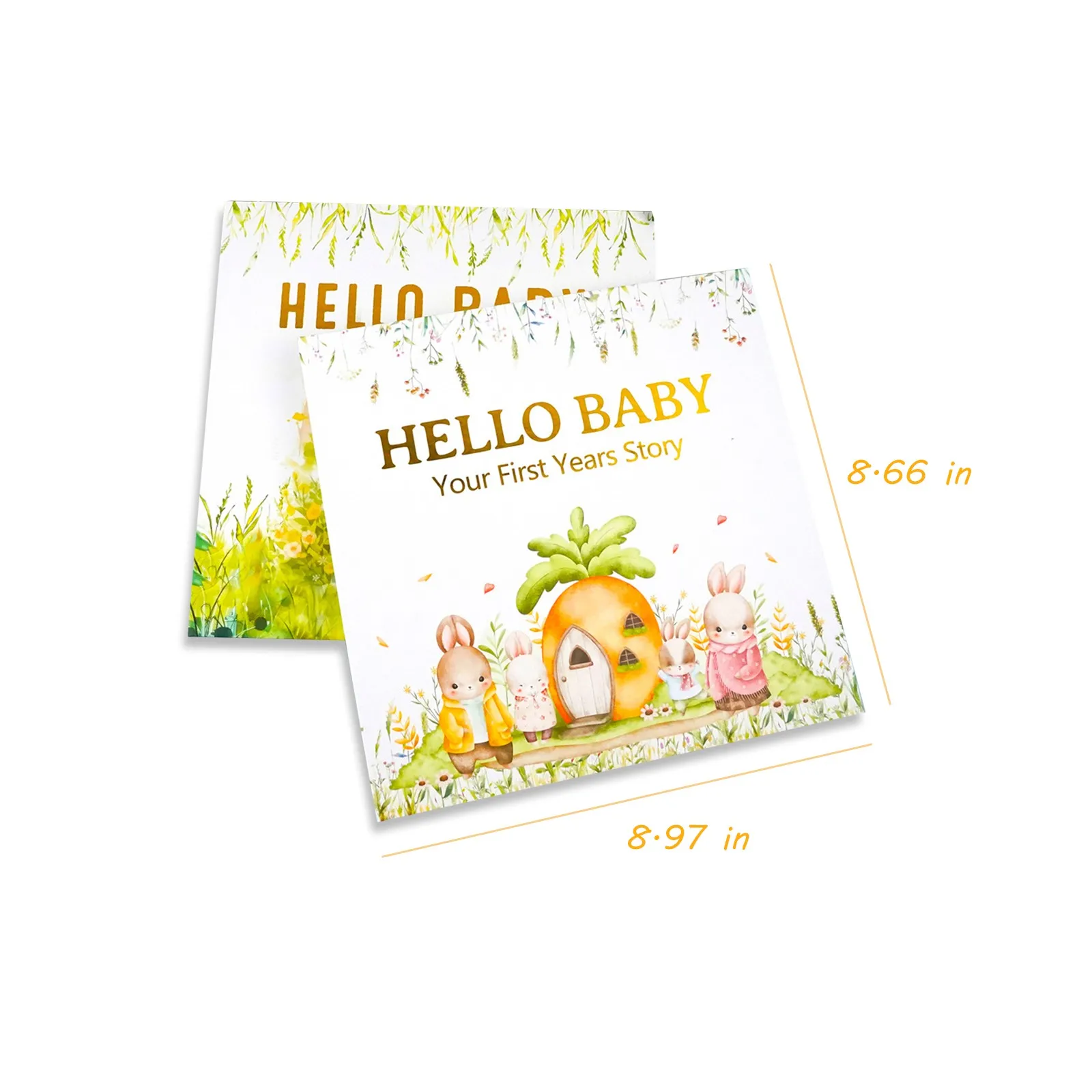 Baby Memory Book Hello Baby Keepsake Pregnancy Diary Cute Kid Record Growth First Year Milestone Journal Scrapbook Diy Album