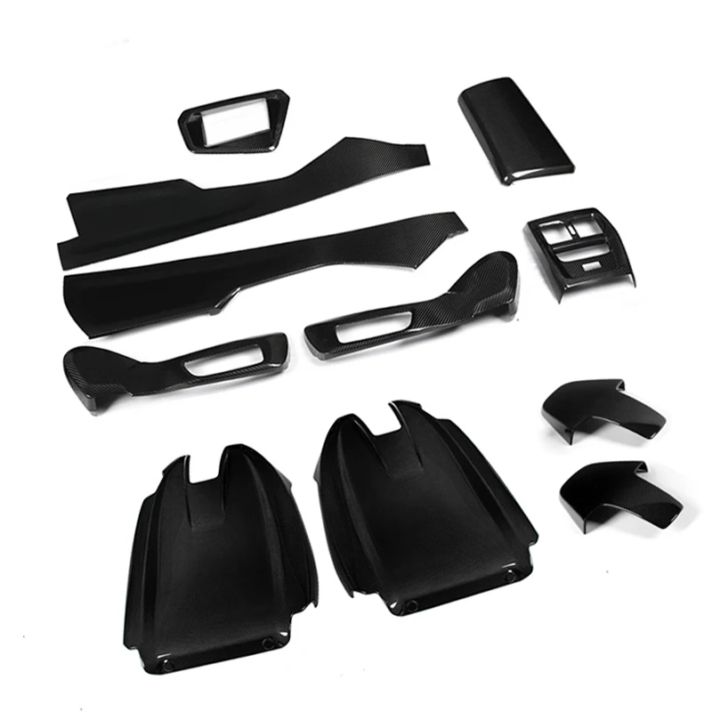 

Dry Carbon Fiber Interior Kit Seat Backrest Central Control Panel Cover for M2 G87 M3 G80 G81 M4 G82 M440 Panel Trim Piece