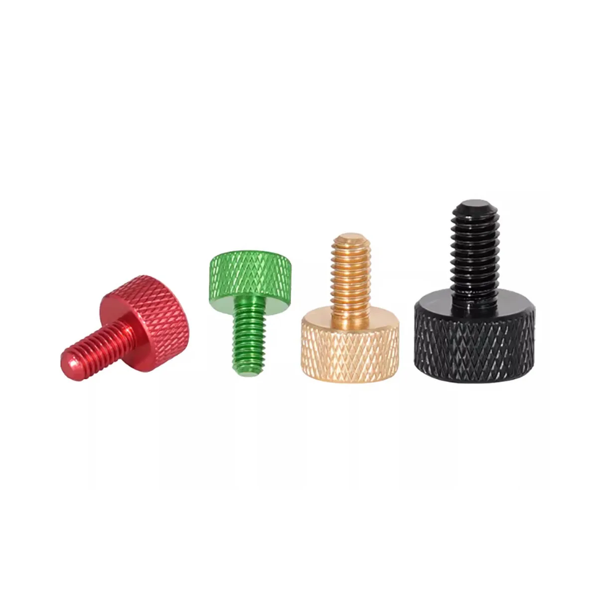 M3 M4 M5 M6 Colored Aluminum Hand Tightening Thumb Screws Knurled Wing Screws Anodized Suitable For DIY Computer Mainframes Side