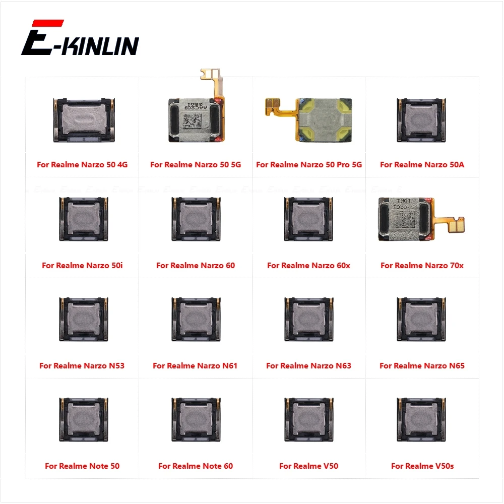 

Top Earpiece Ear Speaker For OPPO Realme Note Narzo 50 Pro 50A 50i 60 60x 70x N53 N61 N63 N65 V50 V50s Earphones Flex Cable